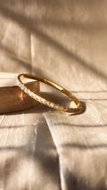 Minimal Gold Crystal Bangle Bracelet | Anti-Tarnish Waterproof Jewelry for Women | Jewel Minimals