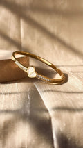 Minimal Heart Gold Bangle Bracelet | Anti-Tarnish Waterproof Bracelet for Women | Jewel Minimals