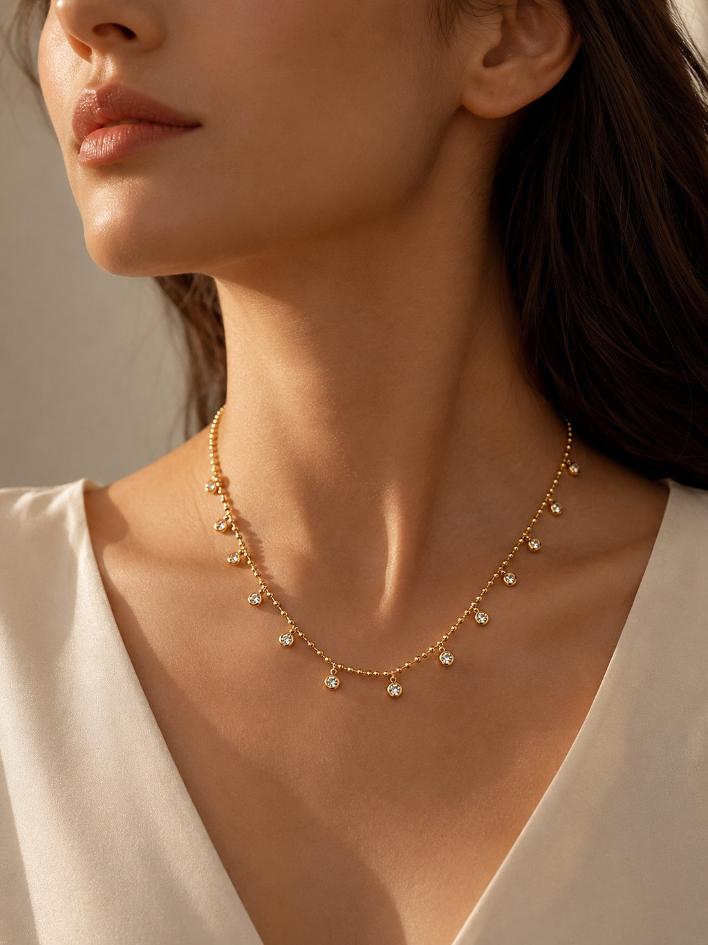 Lumière Crystal Charm Necklace