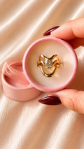 Wave Design Anti-Tarnish Adjustable Gold Ring for Women | Waterproof Minimalist Statement Ring