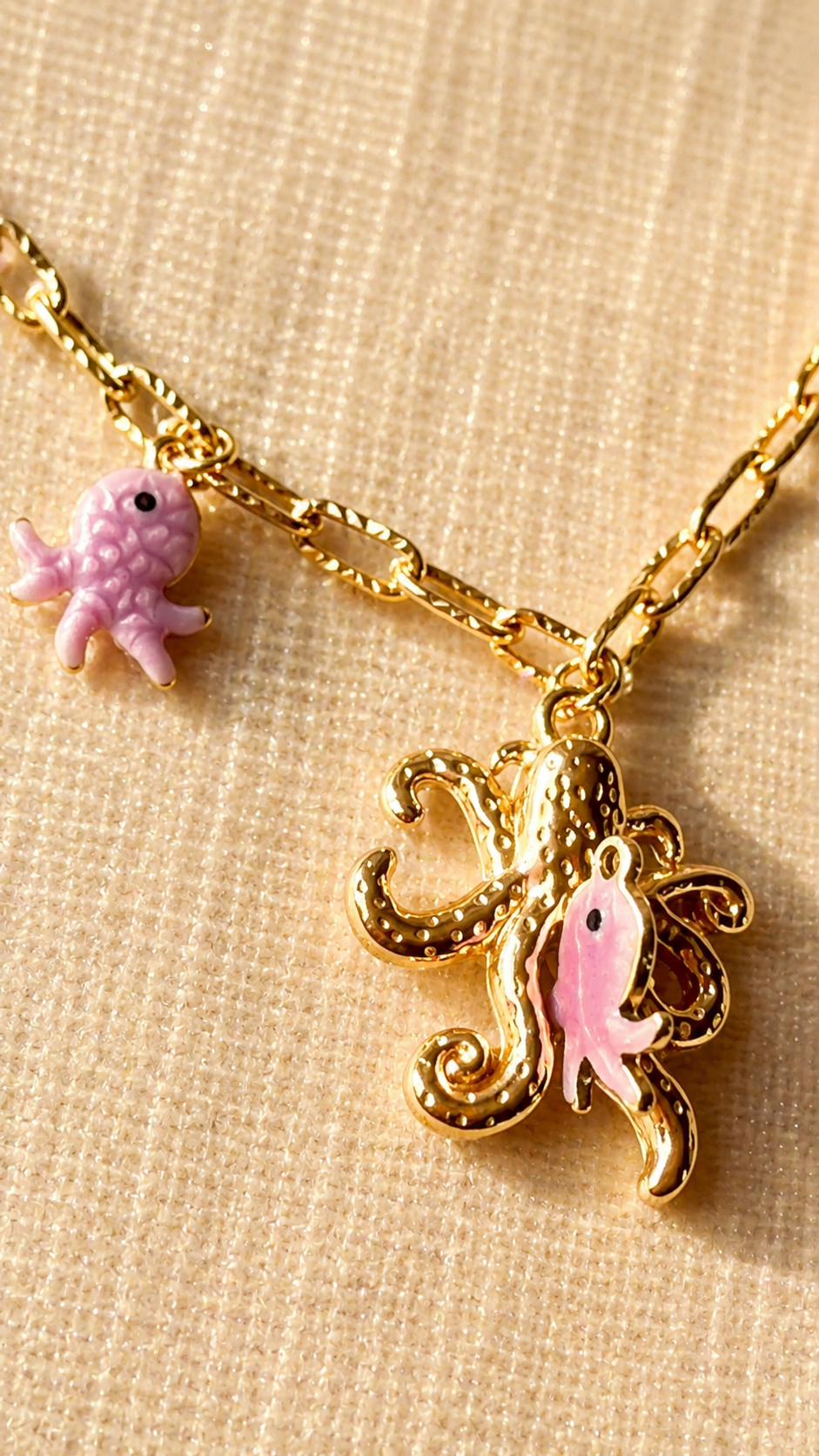 Ocean Charm Gold Bracelet for Women | Anti Tarnish Adjustable Sea Life Bracelet | Cute Minimalist Waterproof Jewelry