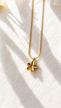 Forever Flower Pendant Necklace – Anti Tarnish Waterproof Gold Floral Necklace for Women | Jewel Minimals