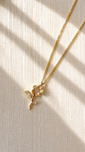 Bloom Grace Flower Pendant Necklace – Anti Tarnish Waterproof Gold Necklace for Women | Jewel Minima