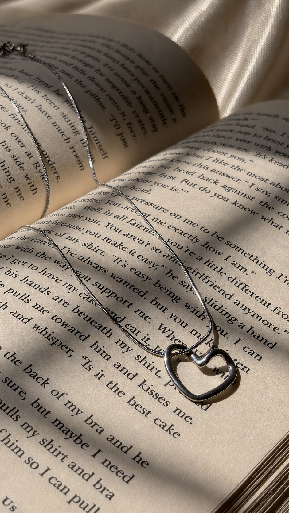 Elegant Silver Open Heart Necklace for Women | Minimalist Jewelry Gift
